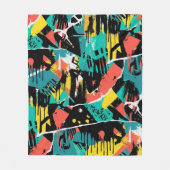 Couverture Polaire Colorful Urban Graffiti Pattern (13) (Devant)