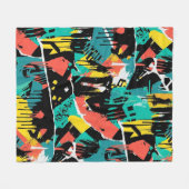 Couverture Polaire Colorful Urban Graffiti Pattern (13) (Devant (Horizontal))