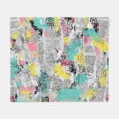 Couverture Polaire Colorful Urban Graffiti Pattern (3) (Devant (Horizontal))