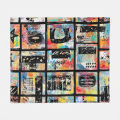 Couverture Polaire Colorful Urban Graffiti Pattern (5) (Devant (Horizontal))