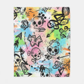 Couverture Polaire Colorful Urban Graffiti Pattern (6) (Devant)