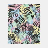 Couverture Polaire Colorful Urban Graffiti Pattern (9) (Devant)