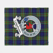Couverture Polaire Colquhoun Moderne Clan Badge Tartan Plaid (Devant (Horizontal))