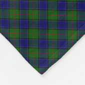 Couverture Polaire Colquhoun tartan bleu vert plaid (Coin)