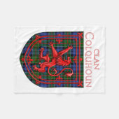 Couverture Polaire Colquhoun Tartan Scottish Plaid Lion Rampant (Devant (Horizontal))