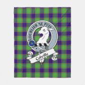 Couverture Polaire Colville Clan Badge Tartan Plaid (Devant)