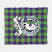 Couverture Polaire Colville Clan Badge Tartan Plaid (Devant (Horizontal))