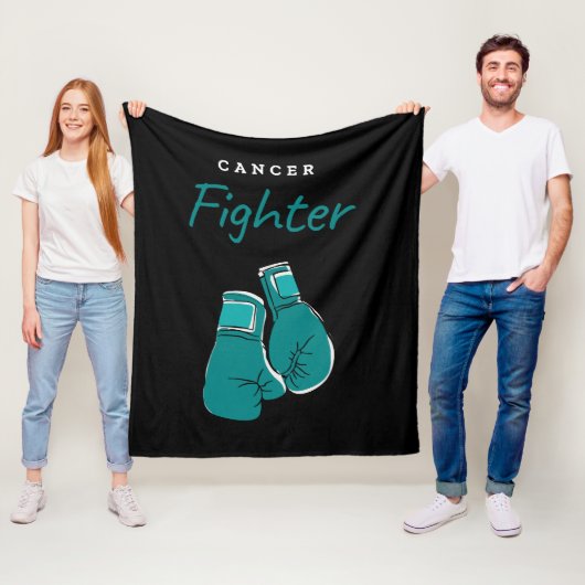 Couverture Polaire combattant du cancer, sarcelle (En situation)