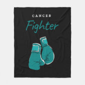 Couverture Polaire combattant du cancer, sarcelle (Devant)