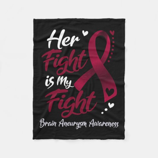 Couverture Polaire Combattre est mon cerveau de combat Aneurysm Sensi (Devant)