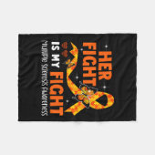 Couverture Polaire Combattre est mon combat Ms Sclérose en plaques (Devant (Horizontal))