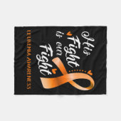 Couverture Polaire Combattre est notre combat Leukemia Sensibilisatio (Devant (Horizontal))