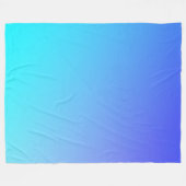 Couverture Polaire Combinaison de couleurs bleu Two Tone (Devant (Horizontal))