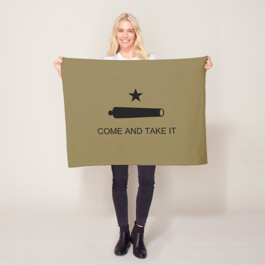 Couverture Polaire Come & Take It ! Flag de Texas State (En situation)