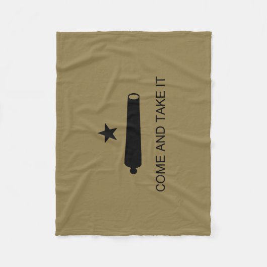 Couverture Polaire Come & Take It ! Flag de Texas State (Devant)