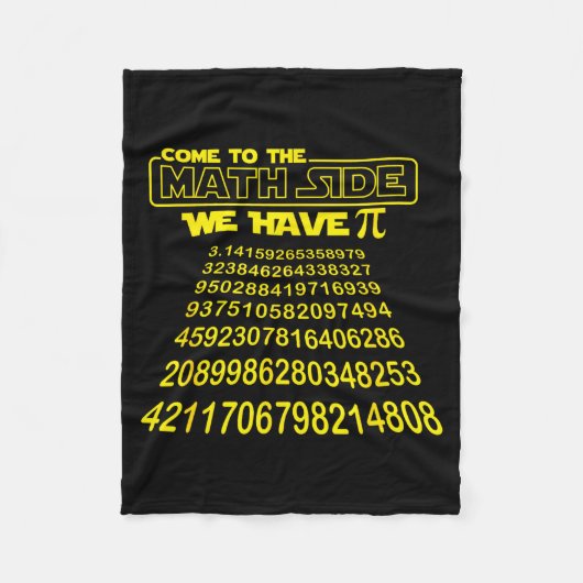 Couverture Polaire Come To The Math Side We Have Symbol Funny E Day S (Devant)