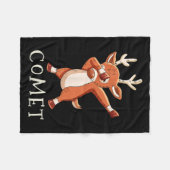 Couverture Polaire Comet Santas Reindeers Family Matching Outfit Chri (Devant (Horizontal))