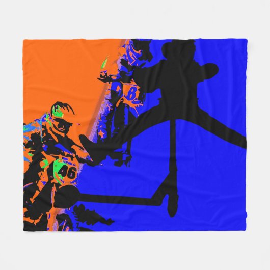 Couverture Polaire Comin' Through - Motox et Scooter (Devant (Horizontal))