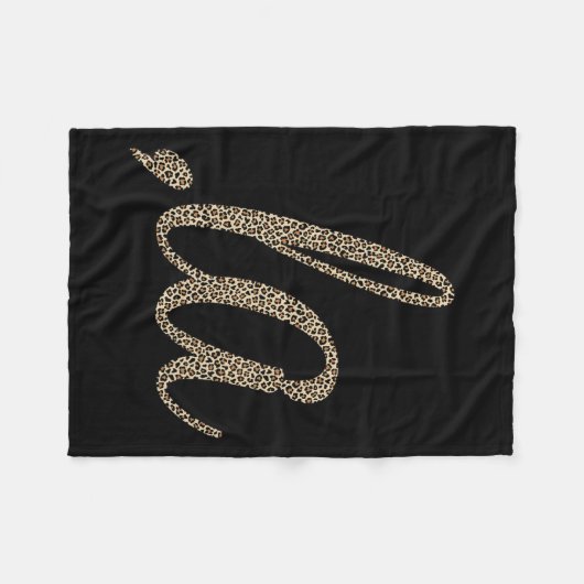 Couverture Polaire Comma La Empreinte de léopard Funny (Devant (Horizontal))