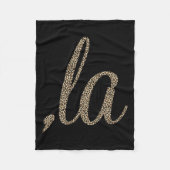 Couverture Polaire Comma La Empreinte de léopard Funny (Devant)