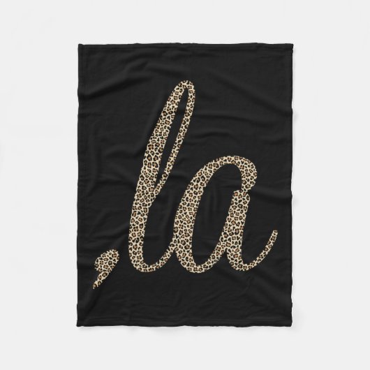 Couverture Polaire Comma La Empreinte de léopard Funny (Devant)