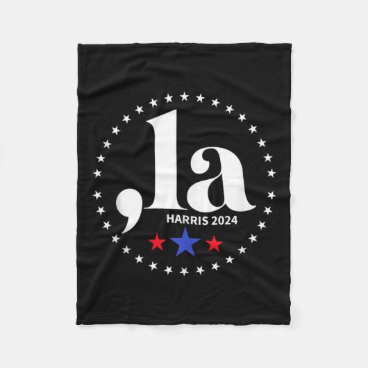 Couverture Polaire Comma La Kamala Harris Pour Président 2024 Funny K (Devant)