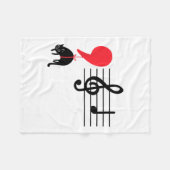 Couverture Polaire Comma La Music Notes Kamala Harris Music Teacher E (Devant (Horizontal))