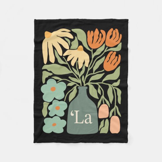 Couverture Polaire Comma La Subtle Boho Flowers Kamala Harris Madame (Devant)