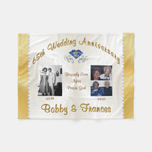 Couverture Polaire Commande spéciale 65e anniversaire Mariage