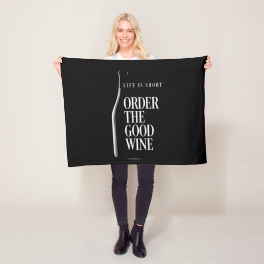 Couverture Polaire Commandez La Belle Vigne Blanche Fleece (En situation)