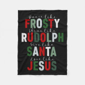 Couverture Polaire Comme Frosty Shine Rudolph Donner à Père Noël l'am (Devant)