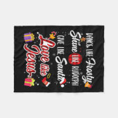 Couverture Polaire Comme Frosty Shine Rudolph Donner Père Noël Amour  (Devant (Horizontal))