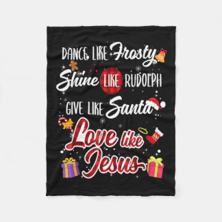 Couverture Polaire Comme Frosty Shine Rudolph Donner Père Noël Amour 