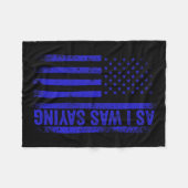 Couverture Polaire Comme Je Le Disais Drôle Trump 2024 Drapeau Améric (Devant (Horizontal))