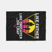 Couverture Polaire Comme Père Comme Fille Oh Fête des pères (Devant (Horizontal))