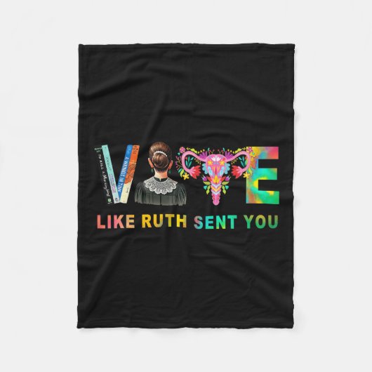 Couverture Polaire Comme Ruth Vous A Envoyé Rbg Feminist Voting Inspi (Devant)