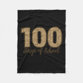 Couverture Polaire Comme Tee - shirt Cheetah Leopard 100 Jours D'Écol (Devant)