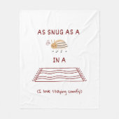 Couverture Polaire Comme un bug dans un idiome de tapis (Devant)