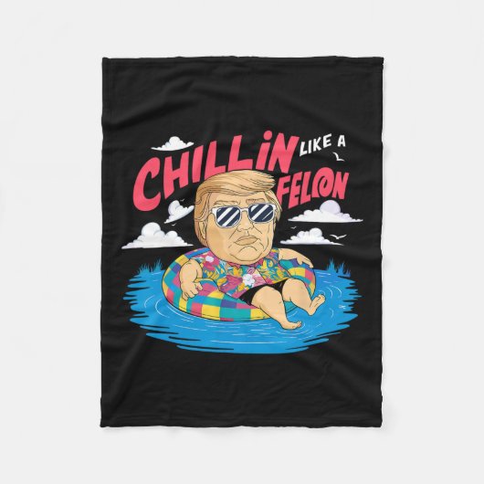 Couverture Polaire Comme Un Donald Trump Felon Dans Une Élection De P (Devant)