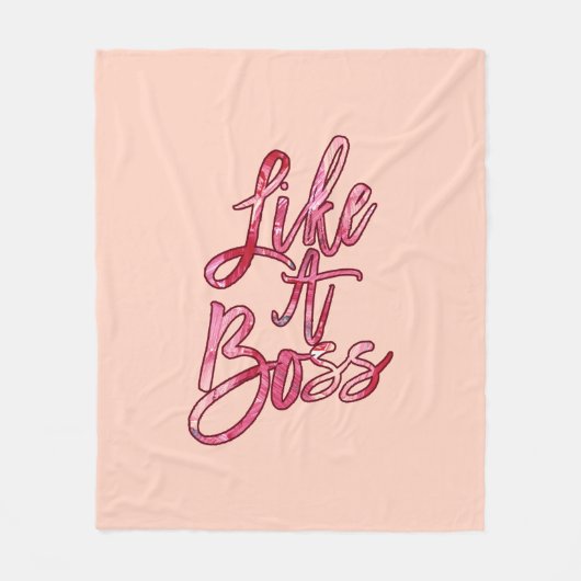 Couverture Polaire Comme une citation populaire Boss Acrylique Peintu (Devant)