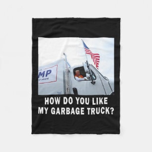 Couverture Polaire Comment aimez-vous mon camion-poubelle votant Trum