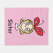 Couverture Polaire Comment Grinch Stol Christmas | Grinch Sister (Devant (Horizontal))