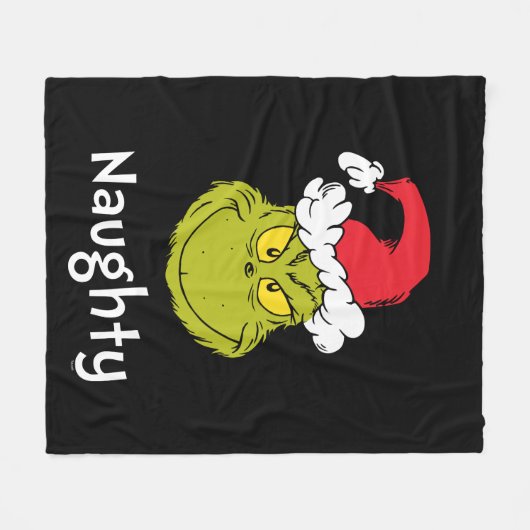 Couverture Polaire Comment le pouce a volé Noël | Naughty Grinch (Devant (Horizontal))