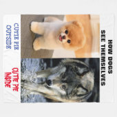 COUVERTURE POLAIRE COMMENT LES CHIENS SE VOIENT (Devant (Horizontal))