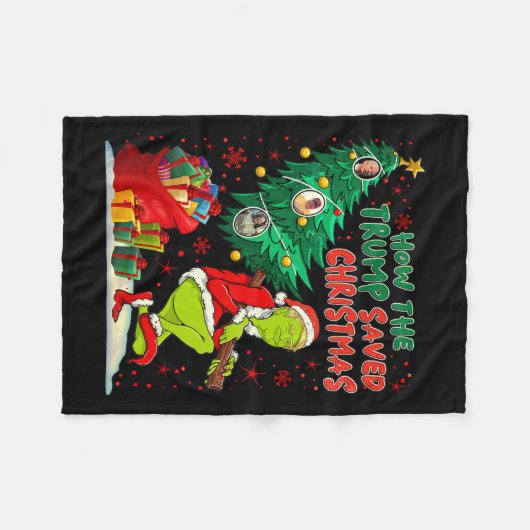 Couverture Polaire Comment Trump a sauvé Noël drôle Trum de Noël (Devant (Horizontal))