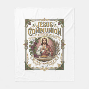 Couverture Polaire Communion Jésus Communion Jésus Foi chrétienne Vi