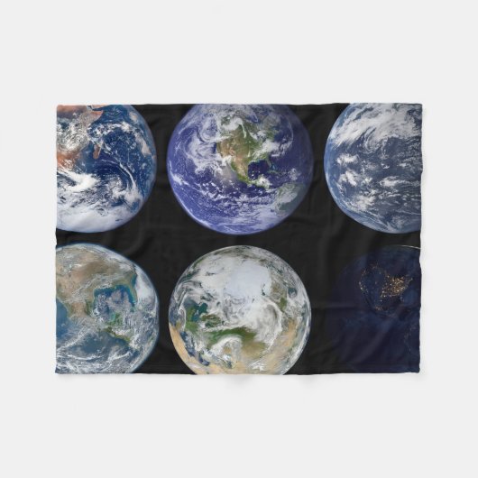 Couverture Polaire Comparaison D'Image De Vues Iconiques De La Planèt (Devant (Horizontal))