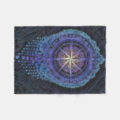 Couverture Polaire Compas céleste Mandala (Devant (Horizontal))