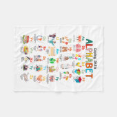 Couverture Polaire Compétences Alphabet Abc Conseil de sensibilisatio (Devant (Horizontal))