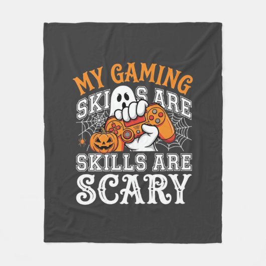 Couverture Polaire Compétences de jeu Halloween sont un contrôleur fa (Devant)